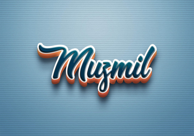 Free photo of Cursive Name DP: Muzmil