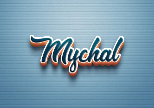 Free photo of Cursive Name DP: Mychal