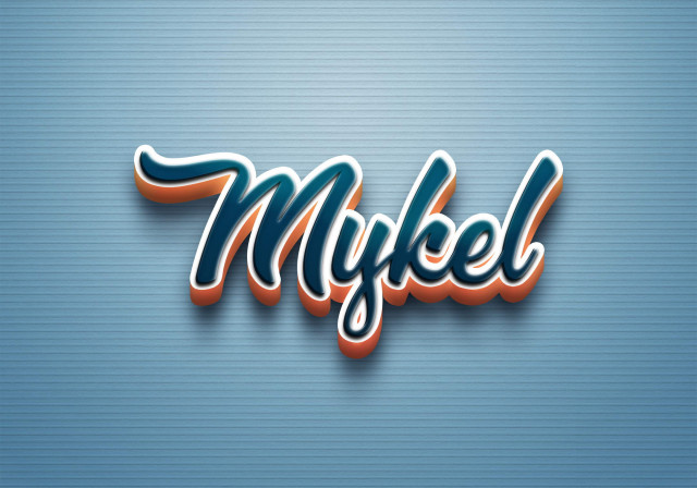 Free photo of Cursive Name DP: Mykel