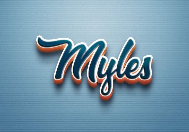 Free photo of Cursive Name DP: Myles