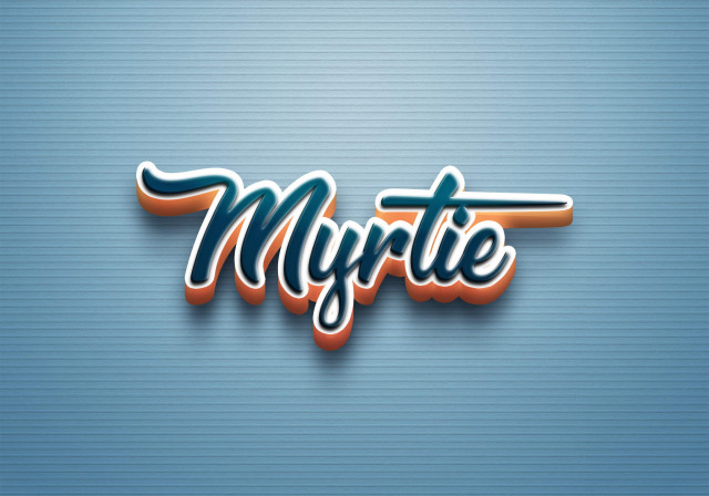 Free photo of Cursive Name DP: Myrtie