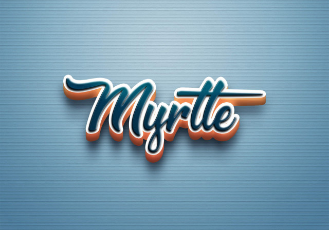 Free photo of Cursive Name DP: Myrtle