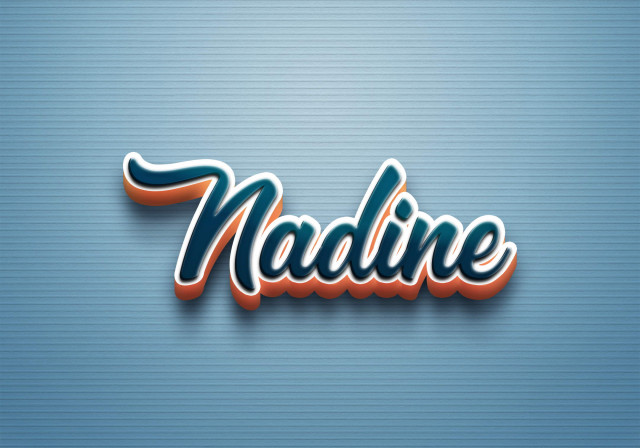 Free photo of Cursive Name DP: Nadine