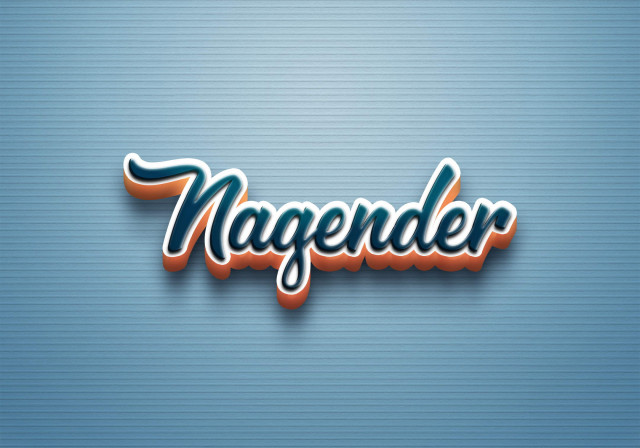 Free photo of Cursive Name DP: Nagender
