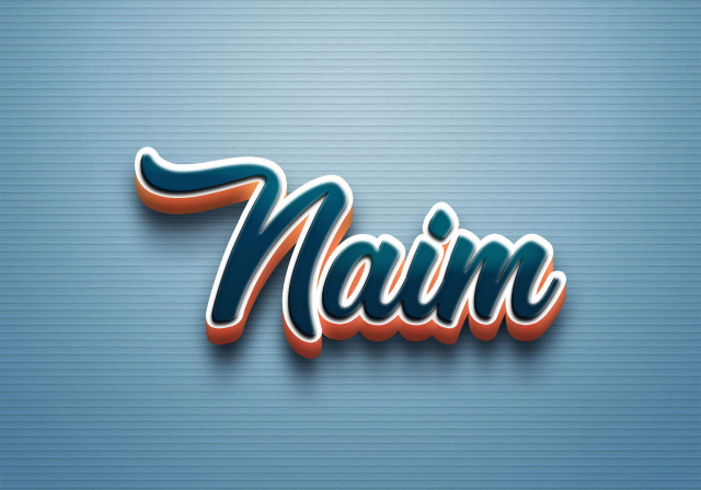 Free photo of Cursive Name DP: Naim