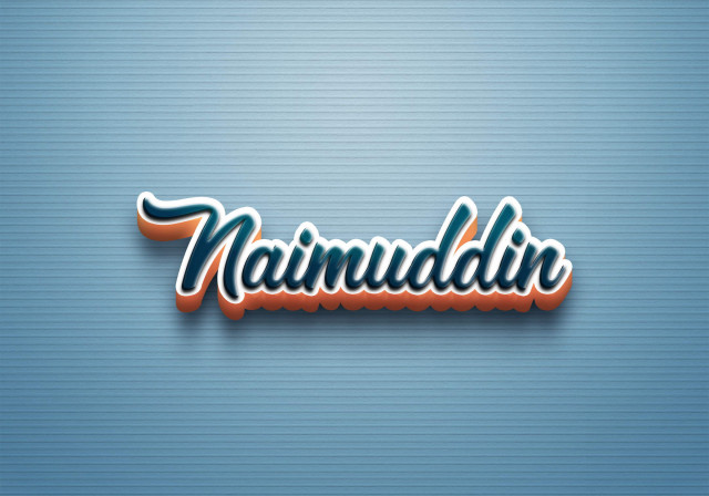 Free photo of Cursive Name DP: Naimuddin