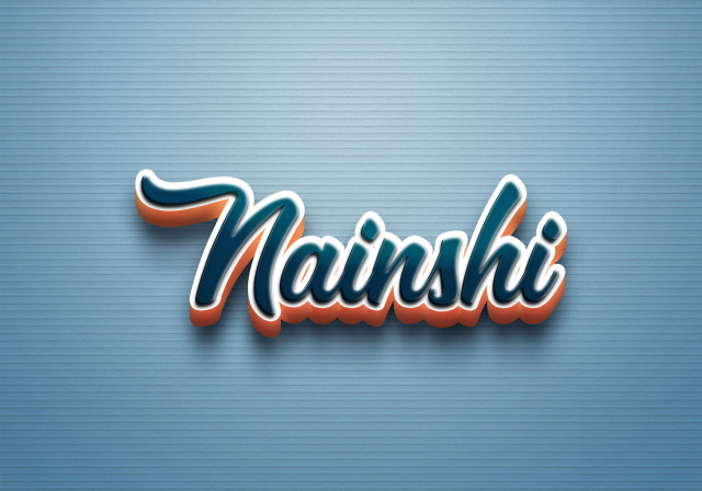 Free photo of Cursive Name DP: Nainshi