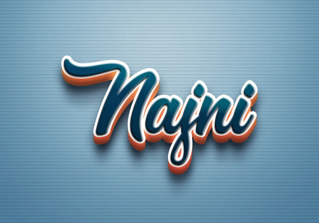 Free photo of Cursive Name DP: Najni