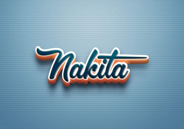 Free photo of Cursive Name DP: Nakita