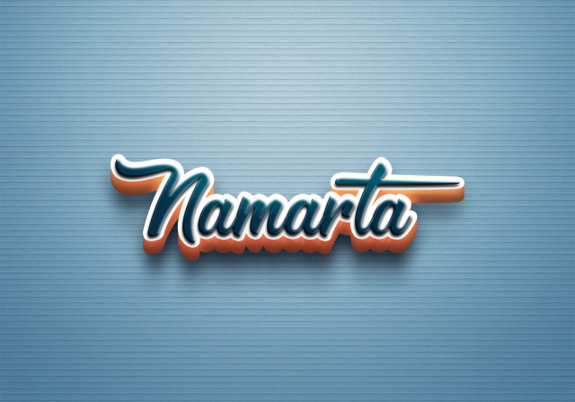 Free photo of Cursive Name DP: Namarta