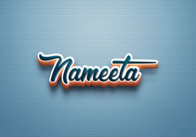 Free photo of Cursive Name DP: Nameeta