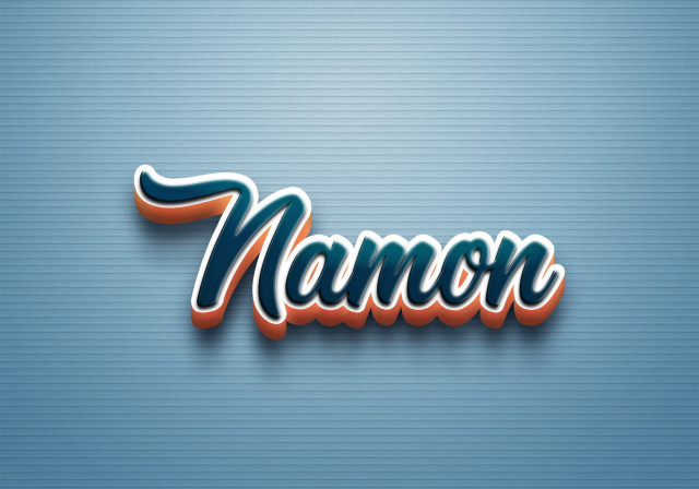 Free photo of Cursive Name DP: Namon