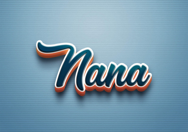 Free photo of Cursive Name DP: Nana