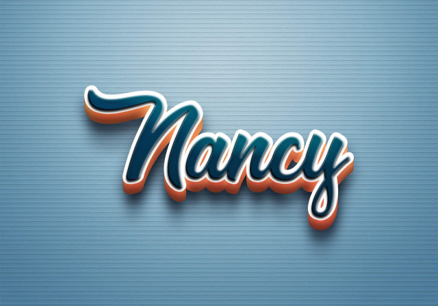 Free photo of Cursive Name DP: Nancy