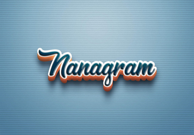 Free photo of Cursive Name DP: Nanagram