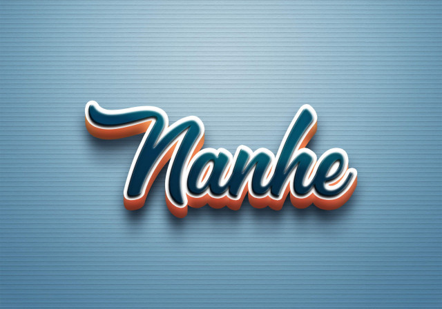 Free photo of Cursive Name DP: Nanhe