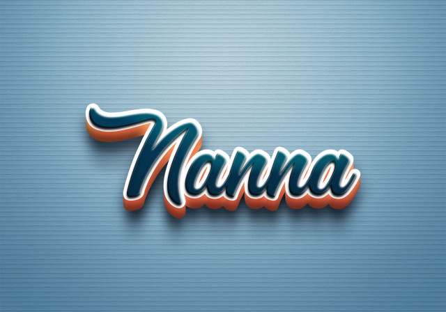 Free photo of Cursive Name DP: Nanna