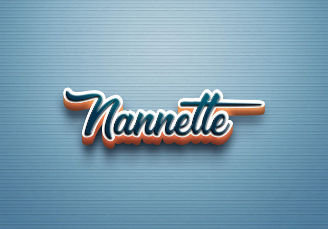 Free photo of Cursive Name DP: Nannette