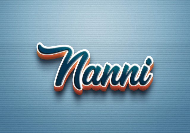 Free photo of Cursive Name DP: Nanni