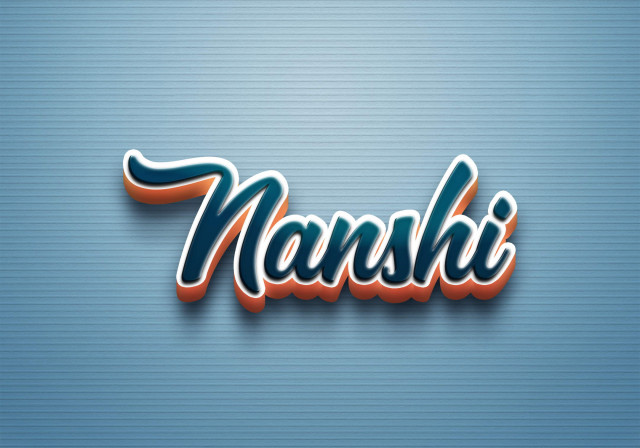 Free photo of Cursive Name DP: Nanshi