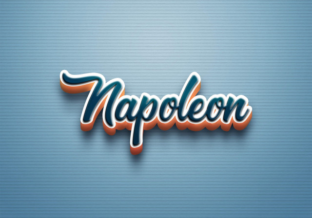 Free photo of Cursive Name DP: Napoleon