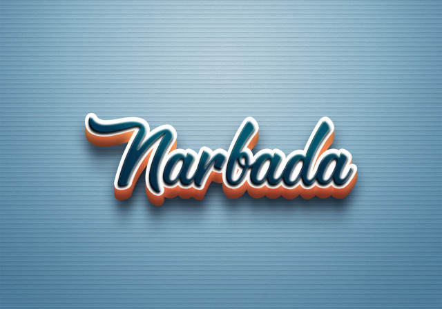 Free photo of Cursive Name DP: Narbada
