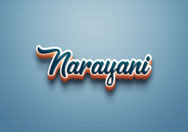 Free photo of Cursive Name DP: Narayani