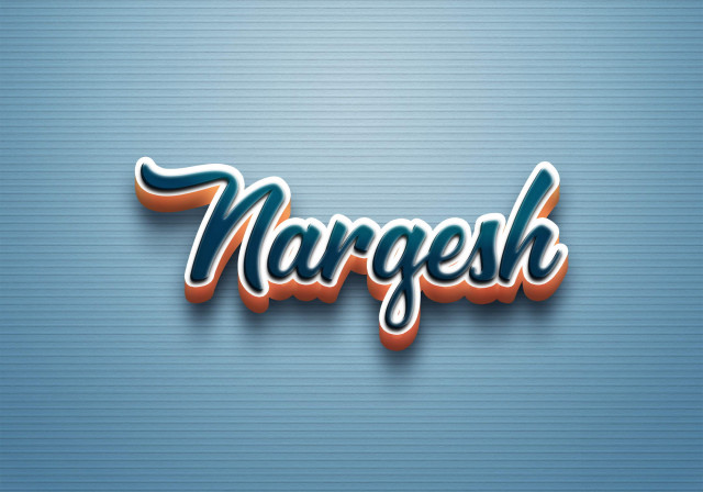 Free photo of Cursive Name DP: Nargesh