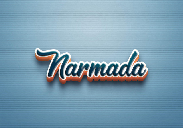 Free photo of Cursive Name DP: Narmada