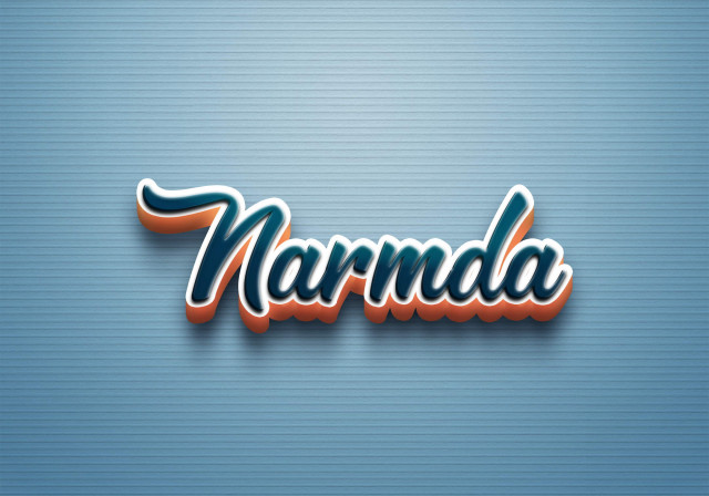Free photo of Cursive Name DP: Narmda