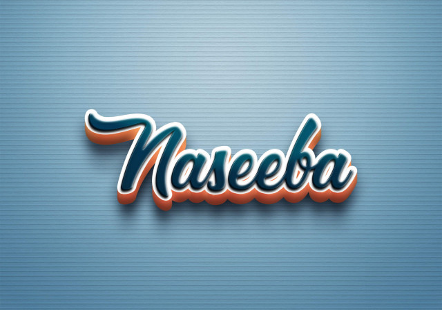 Free photo of Cursive Name DP: Naseeba