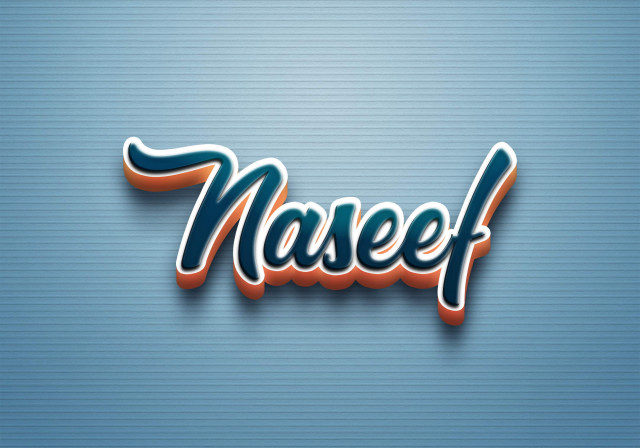 Free photo of Cursive Name DP: Naseef