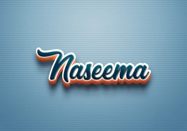 Free photo of Cursive Name DP: Naseema