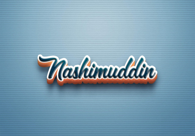 Free photo of Cursive Name DP: Nashimuddin