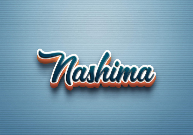 Free photo of Cursive Name DP: Nashima