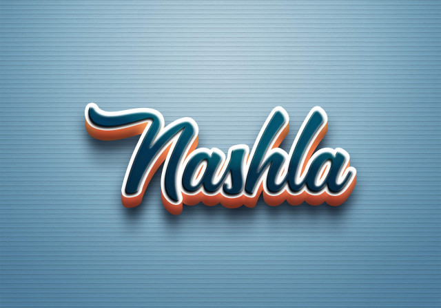 Free photo of Cursive Name DP: Nashla