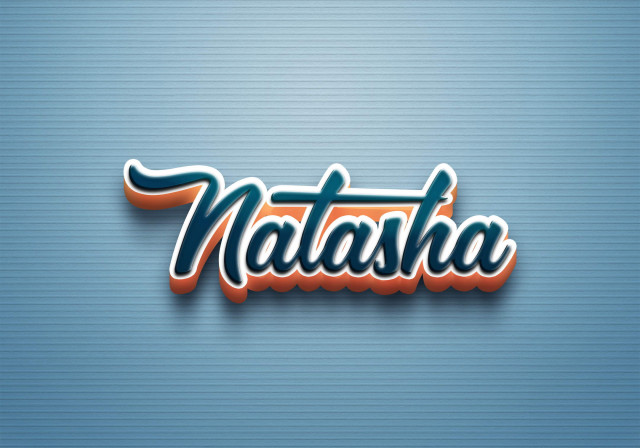 Free photo of Cursive Name DP: Natasha