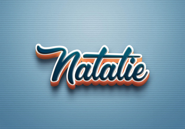 Free photo of Cursive Name DP: Natalie