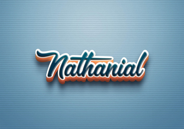 Free photo of Cursive Name DP: Nathanial