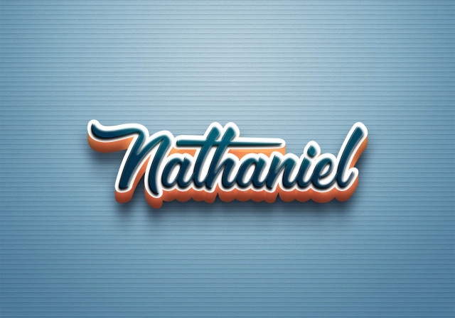 Free photo of Cursive Name DP: Nathaniel