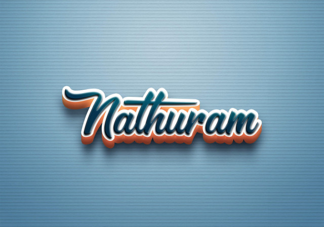 Free photo of Cursive Name DP: Nathuram