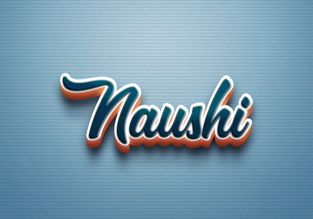 Free photo of Cursive Name DP: Naushi