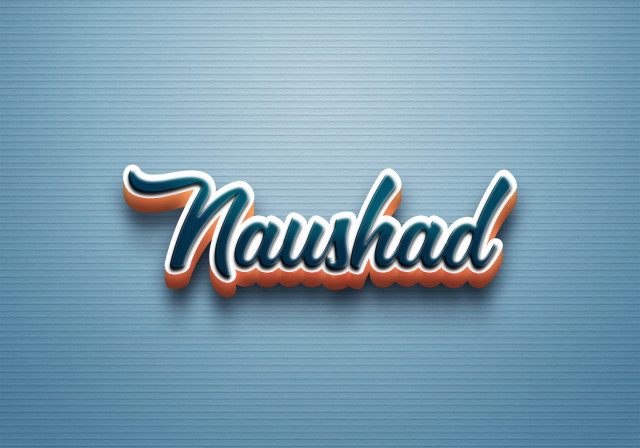 Free photo of Cursive Name DP: Naushad