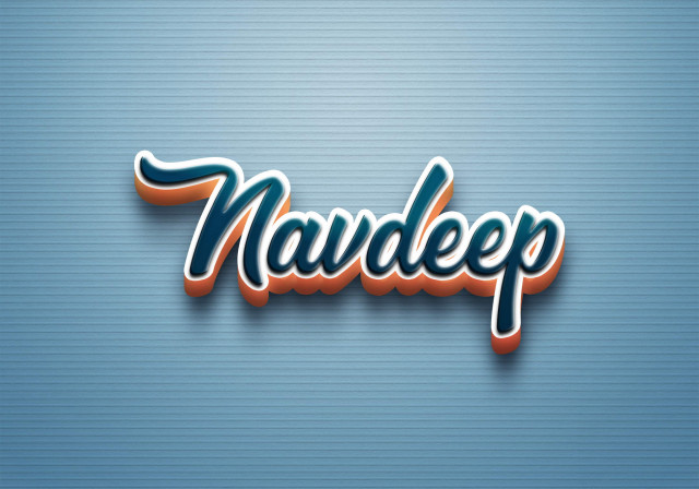 Free photo of Cursive Name DP: Navdeep