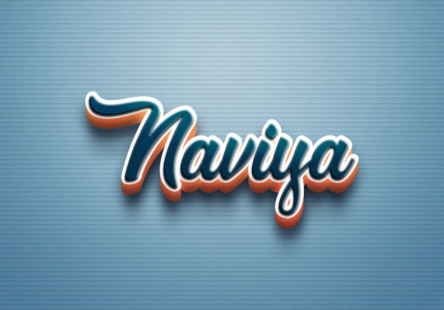 Free photo of Cursive Name DP: Naviya