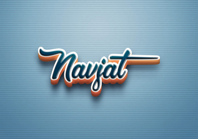 Free photo of Cursive Name DP: Navjat