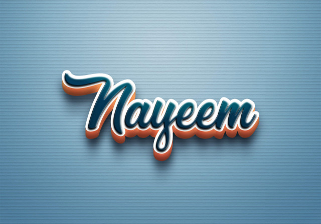 Free photo of Cursive Name DP: Nayeem