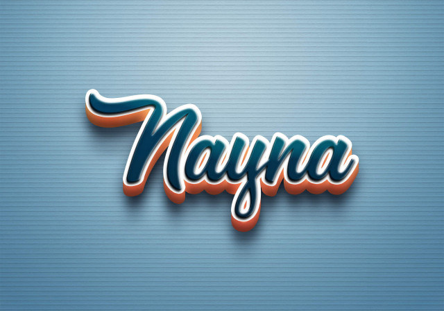 Free photo of Cursive Name DP: Nayna
