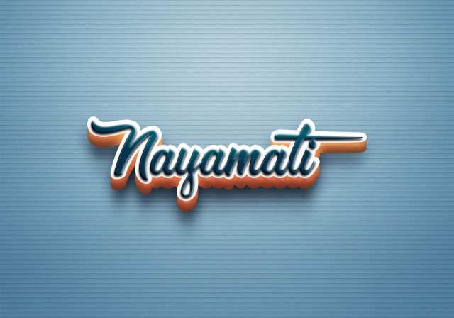 Free photo of Cursive Name DP: Nayamati