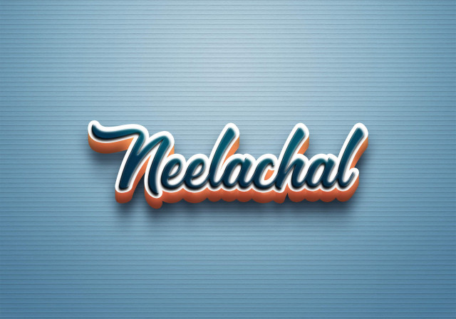 Free photo of Cursive Name DP: Neelachal